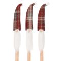 Floristik24 Christmas elf decorative stakes, Santa Claus with felt hat, 58cm, 6 pieces
