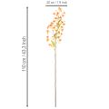 Artificial flower orchid branch orange filigree room decoration 110cm 3pcs | Floristik24.ie