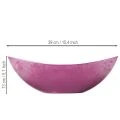 Pink Plastic Decorative Bowl – 39cm x 13cm | Floristik24.ie