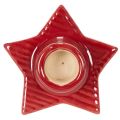 Star-shaped candle holder for