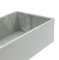 Floristik24 Bowl square gray 20cm x 10.5cm H5cm, 1pc