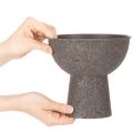 Round plant bowl with base, 18cm | Floristik24.ie