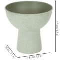 Modern round planter on a high