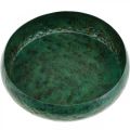 Decorative bowl green antique Decorative bowl metal Ø25.5cm H6cm