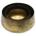 Floristik24 Decorative bowl brass metal bowl Ø20/16.5/12.5cm set of 3