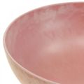 Floristik24 Decorative bowl flower bowl round pink bowl plastic Ø20cm