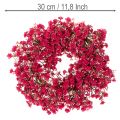 Artificial flower wreath, baby's breath decoration, 30cm | Floristik24.ie