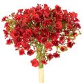Floristik24 Artificial baby's breath, red, bouquet as flower decoration, 30cm, 10 pieces