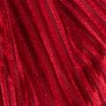 Red velvet corduroy fabric bow