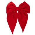 Floristik24 Decorative bow in red, large velvet bow for window or door, 50cm