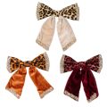 Floristik24 Decorative bow with animal print leopard pattern 20cm 3pcs