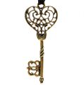 Floristik24 Key for hanging 7cm gold, antique 2 pcs