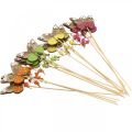 Floristik24 Flower stick butterfly wood decoration for sticking 7×5cm 16pcs