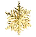 Floristik24 Metal snowflake gold 10cm 4pcs