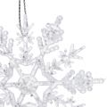 Floristik24 Snowflake Ø7.5cm transparent with glitter 12pcs