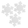 Floristik24 Snowflake white 7cm 8pcs