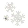 Floristik24 Snowflakes white mix 3cm - 7cm 48p