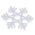 Floristik24 Snowflakes Ø3.5cm with mica 12pcs