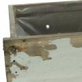 Floristik24 Planter wooden drawer antique gray 27cm x 13cm