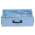 Floristik24 Plant drawer wood light blue shabby chic plant box 25×13×8cm