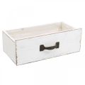 Floristik24 Decorative drawer white plant box wood vintage look 25×13×8cm