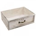 Floristik24 Planter wooden drawer cream vintage 40/35/30/25cm set of 4