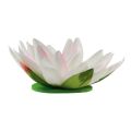 Floristik24 Floating water lily artificial table decoration white, pink Ø15cm