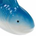 Floristik24 Swimming fish blue/green ceramic 16cm 2pcs