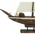 Floristik24 Sailboat decoration ship pine wood brown 22.5×4×29cm