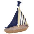 Floristik24 Vintage Sailboat Wooden Decoration Ship 12×3×15cm Assorted 2pcs