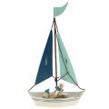 Floristik24 Decorative sailboat metal H26cm