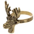 Metal napkin ring with deer