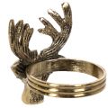 Metal napkin ring with deer