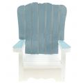 Floristik24 Decorative chair made of wood white-turquoise-gray H16cm