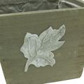 Floristik24 Plant box wood shabby chic wooden box gray 11×14.5×14cm