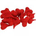 Floristik24 Sisal hearts red, decoration for wedding, natural sisal fibers, Valentine&#39;s Day H7.5–9cm 16pcs