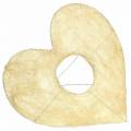 Floristik24 Sisal sleeve heart bleached 25.5cm 10pcs