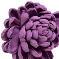 Floristik24 Flowers on wire dark purple 8cm 12pcs