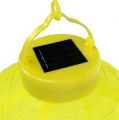 Floristik24 Lampion LED with solar 20cm yellow