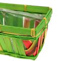 Floristik24 Span basket square multicolored 15cm 12pcs