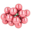 Christmas baubles on wire, set mini shiny mirrored berries, 20mm, 140 pieces | Floristik24.ie