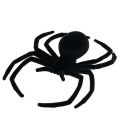 Floristik24 Spider black 16cm flocked
