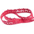 Floristik24 Lace ribbon pink decorative ribbon lace W12mm L20m
