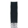 Floristik24 Lace ribbon gift ribbon black ribbon lace 28mm 20m