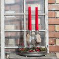 Tapered candles 250/23 ruby (12 pcs.) | Floristik24.ie