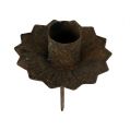 Floristik24 Taper candle holder for sticking Ø7cm rust 4pcs