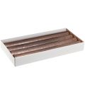 Taper candles dyed copper lacquered 34x300mm 4 pcs | Floristik24.ie