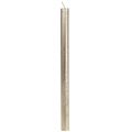 Floristik24 Tapered Candles Hand-Coloured Light Gold 22×240mm Set of 12