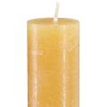 Taper candles colored honey 34x300mm 4 pcs | Floristik24.ie