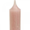 Pink taper candles, boho style, Ø21/170mm, 6 pieces | Floristik24.ie